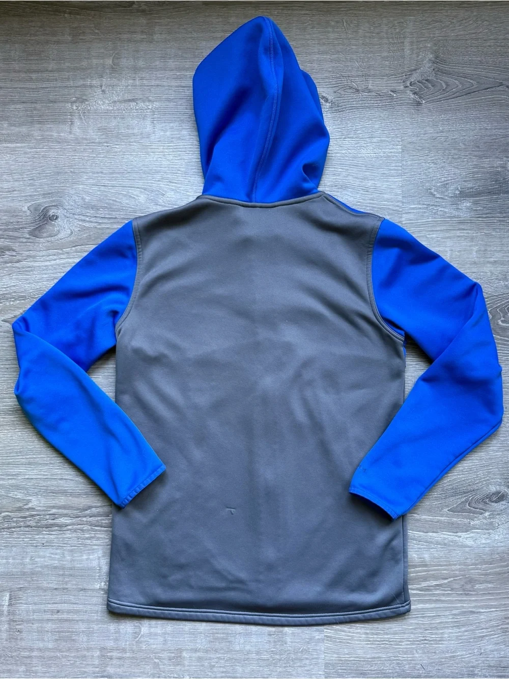 Under Armour ColdGear Boys’ YXL Royal Blue/Gray Full-Zip Fleece Hoodie